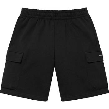 Pantalones Cortos Supreme Small Box Baggy Cargo Sweat Negras | Supreme 260FM